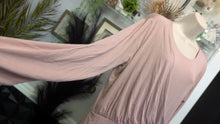 Load image into Gallery viewer, Xpress Dusty Rose Cinched Drape Top XL
