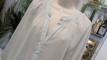 Load image into Gallery viewer, Rose &amp; Olive Sheer Button Blouse 1X
