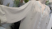 Load image into Gallery viewer, Rose &amp; Olive Sheer Button Blouse 1X
