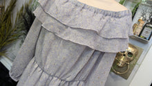 Load image into Gallery viewer, Express Lavender &amp; Gold Skort Dress MD
