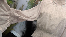 Load image into Gallery viewer, Japra Sheer Cheetah Print Blouson Blouse SM
