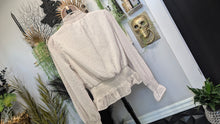Load image into Gallery viewer, Japra Sheer Cheetah Print Blouson Blouse SM
