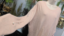 Load image into Gallery viewer, Primark Coquette Pearl Sleeve Sweater MD
