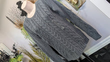 Load image into Gallery viewer, Gap Grey Cable Knit Sweater XS NEW
