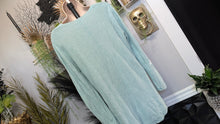 Load image into Gallery viewer, Old Navy Blue Ribbed Side Slit Sweater MD
