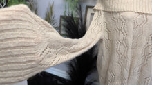 Load image into Gallery viewer, APT.9 Ivory Off Shoulder Knit Sweater LG
