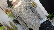 Load image into Gallery viewer, "It's Our Time" Grey Tunic Sweater MD
