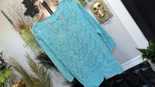 Load image into Gallery viewer, St.John's Bay Blue Shell Sweater LG
