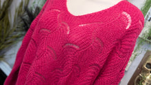 Load image into Gallery viewer, Elsamanda Hot Pink Mohair Wool Blend Sweater LG
