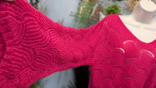 Load image into Gallery viewer, Elsamanda Hot Pink Mohair Wool Blend Sweater LG
