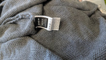 Load image into Gallery viewer, Shein Grey Ribbed Side Tie Sweater LG
