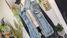 Load image into Gallery viewer, Headrush Men's "Wrecking Crew" Denim Moto Jacket LG
