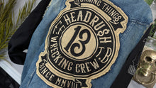 Load image into Gallery viewer, Headrush Men's "Wrecking Crew" Denim Moto Jacket LG
