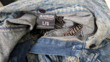 Load image into Gallery viewer, Headrush Men's "Wrecking Crew" Denim Moto Jacket LG

