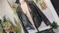 Bagatelle Black Pu Leather Moto Jacket LG