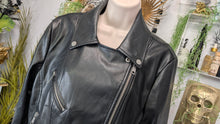 Load image into Gallery viewer, Bagatelle Black Pu Leather Moto Jacket LG
