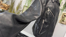 Load image into Gallery viewer, Bagatelle Black Pu Leather Moto Jacket LG
