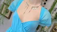 Load image into Gallery viewer, Baby Blue Sheer Mermaid Train Princess Top LG

