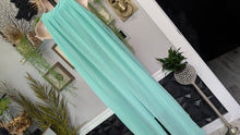 Load image into Gallery viewer, Katie Minty Aqua Sheer Flowy Blouse Dress XL
