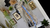 Pink & Periwinkle Dread Lock Hair Clip Extensions (1pc)