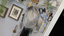 Load image into Gallery viewer, Pink &amp; Periwinkle Dread Lock Hair Clip Extensions (1pc)
