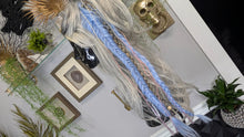 Load image into Gallery viewer, Pink &amp; Periwinkle Dread Lock Hair Clip Extensions (1pc)
