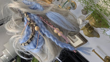Load image into Gallery viewer, Pink &amp; Periwinkle Dread Lock Hair Clip Extensions (1pc)

