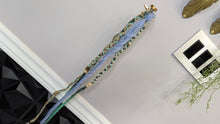 Load image into Gallery viewer, Teal &amp; Periwinkle Dread Lock Hair Clip Extensions (1pc)
