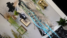 Load image into Gallery viewer, Aqua &amp; Mint Dread Lock Hair Clip Extensions (1pc)
