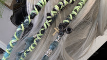 Load image into Gallery viewer, Aqua &amp; Mint Dread Lock Hair Clip Extensions (1pc)
