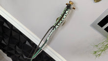 Load image into Gallery viewer, Grey &amp; Teal Dread Lock Hair Clip Extensions (1pc)
