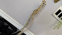 Load image into Gallery viewer, Tan &amp; Mint Dread Lock Hair Clip Extensions (1pc)
