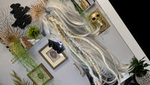 Load image into Gallery viewer, Tan &amp; Mint Dread Lock Hair Clip Extensions (1pc)
