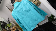 Load image into Gallery viewer, Jessica London Baby Blue Leather Jacket sz14/XL
