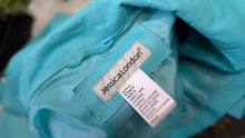 Load image into Gallery viewer, Jessica London Baby Blue Leather Jacket sz14/XL
