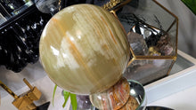 Load image into Gallery viewer, 4" Rainbow Onyx Crystal Sphere with Stand
