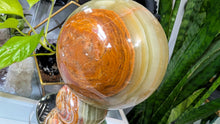 Load image into Gallery viewer, 4" Rainbow Onyx Crystal Sphere with Stand

