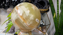 Load image into Gallery viewer, 4" Rainbow Onyx Crystal Sphere with Stand
