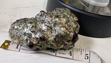 Load image into Gallery viewer, 4.5" Raw Ontario Canada Red Garnet in Mica Matrix
