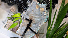 Load image into Gallery viewer, 12" Flower Amethyst Crystal Cluster on Stand
