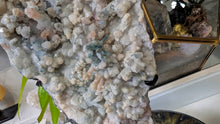 Load image into Gallery viewer, 9" Flower Amethyst Crystal Cluster on Stand
