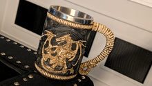 Load image into Gallery viewer, Celtic Dragon Bones Stainless Steel Mug
