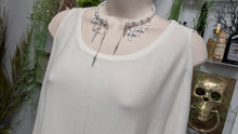 Load image into Gallery viewer, United States Sweaters Ivory Open Shoulder Long Sweater XL
