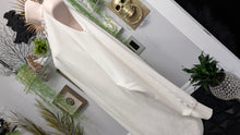 Load image into Gallery viewer, United States Sweaters Ivory Open Shoulder Long Sweater XL
