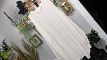 Load image into Gallery viewer, United States Sweaters Ivory Open Shoulder Long Sweater XL
