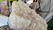 Load image into Gallery viewer, 4" Olive Citrine Crystal Cluster
