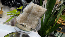 Load image into Gallery viewer, 4" Olive Citrine Crystal Cluster
