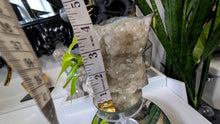 Load image into Gallery viewer, 4" Olive Citrine Crystal Cluster
