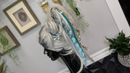 Aqua & Mint Dread Lock Hair Clip Extensions (1pc)