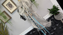 Load image into Gallery viewer, Aqua &amp; Mint Dread Lock Hair Clip Extensions (1pc)
